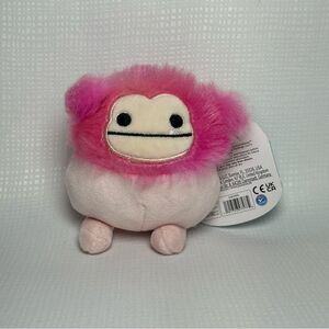 NWT Squishmallows Keychain Clip-On 3.5” Caparinne the Pink Bigfoot Yeti